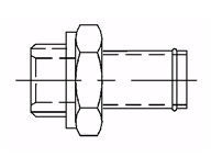 Clamp-On Metric Male