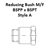 Reducing Bush M/F BSPP x BSPT