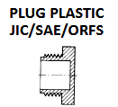 Plug Plastic suit JIC, SAE, ORFS