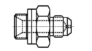 Nipple BSPP x JIC 1.5mm Orifice