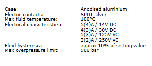 Pressure Switch 692 Series