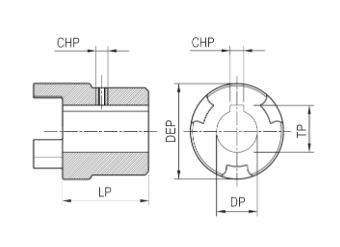 Pump Half Parallel Shaft SAE