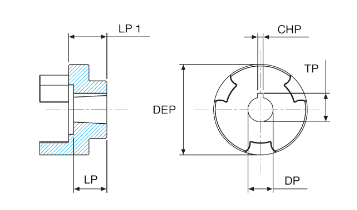 Pump Half Taper Shaft 1:8