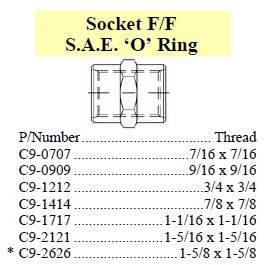 Socket SAE ORB x ORB