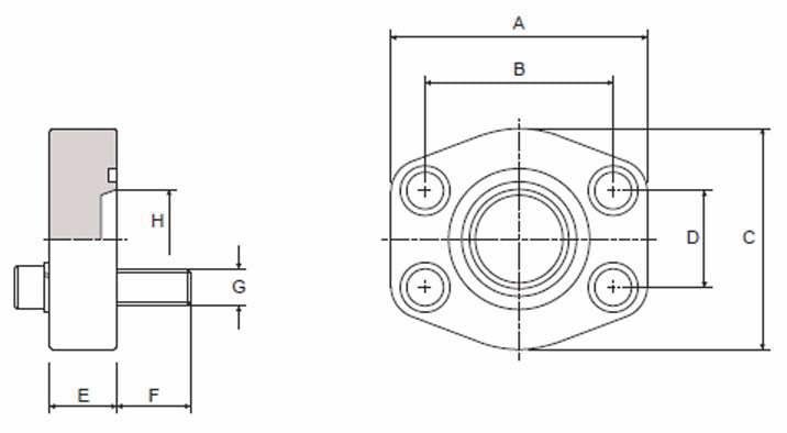 Flange Blank 4 Bolt C61