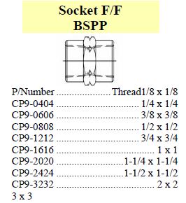 Socket BSPP x BSPP