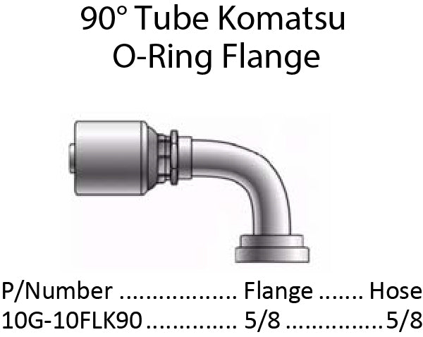 G Series Komatsu O-Ring 90 Flange