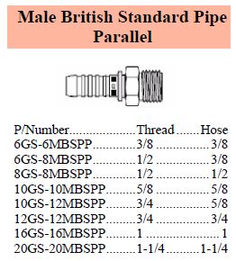 GS Series BSPP Male