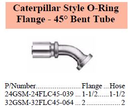 GSM Series Caterpillar 45 Flange