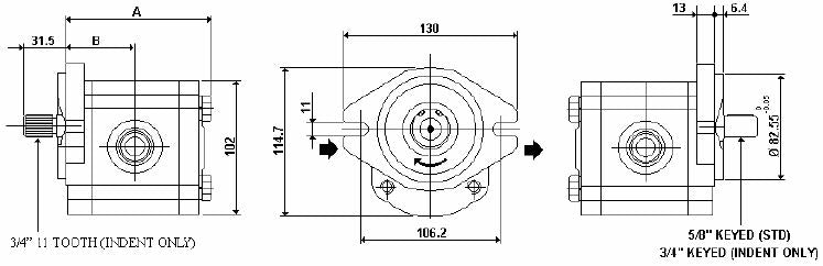 PLP20 - Group 2 SAE-A 2-Bolt*