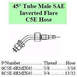 C5E SAE 45 Inverted Flare