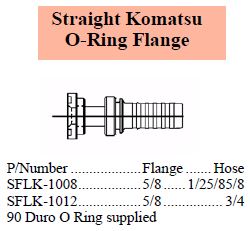 S Series Komatsu Flange