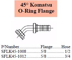 S Series Komatsu 45 Flange