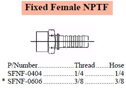 S Series NPTF Fixed Female