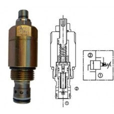 LPSRV2-10-60  Cartridge Relief Valve Pilot Operated