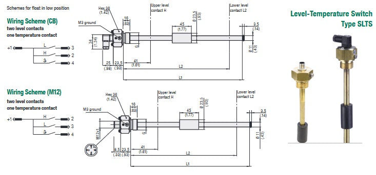 SLTS Series Level-Temperature Switches