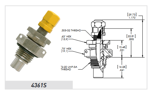 SCHRADER HIGH PRESSURE VALVES