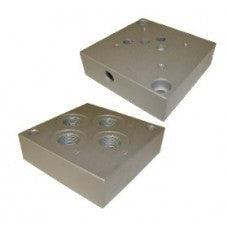 THSPC5BA Subplate Cetop 5 1/2"BSPP Bottom Ports Alloy